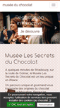 Mobile Screenshot of musee-du-chocolat.com