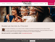 Tablet Screenshot of musee-du-chocolat.com